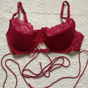 Red Lace Bra